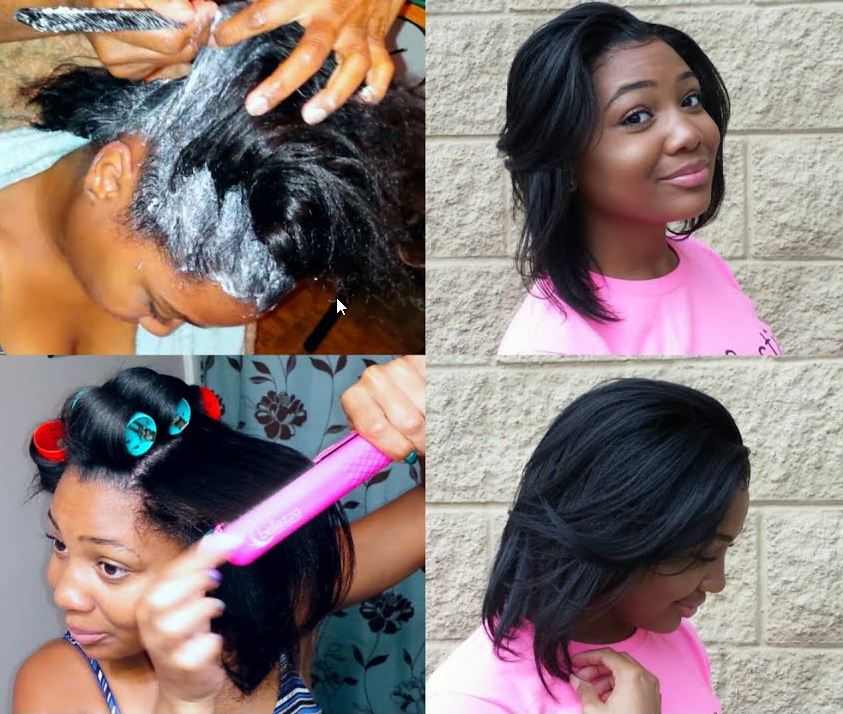 flat iron vs hair relaxer results