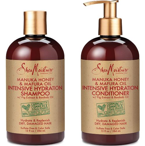 SheaMoisture Manuka Honey & Mafura Oil Intensive Hydration Shampoo & Conditioner