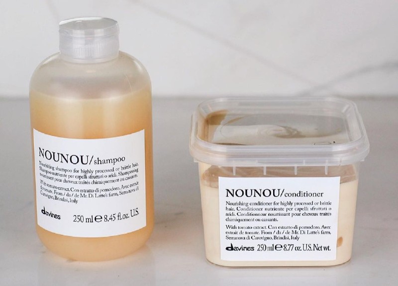 Davines Nounou Shampoo & Conditioner for relaxed hair
