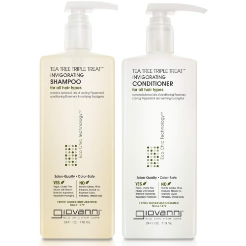 GIOVANNI Tea Tree Triple Treat Invigorating Shampoo & Conditioner Set