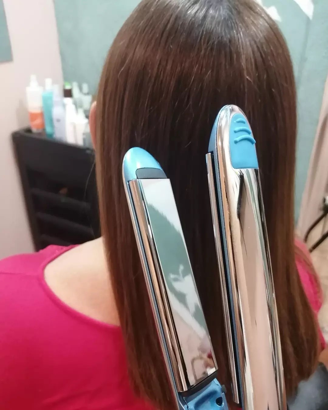 BaBylissPRO Nano Titanium Prima flat iron for beach waves