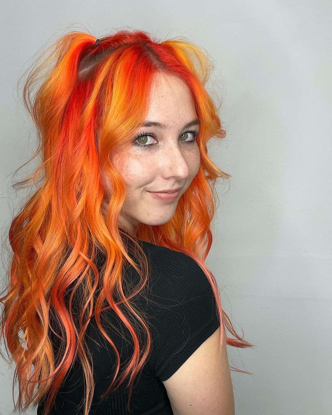 orange arctic fox dye on hair 
