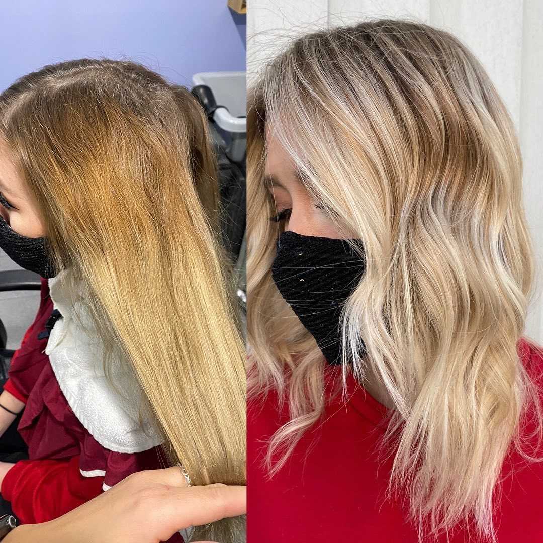 wella t18 toner before and after