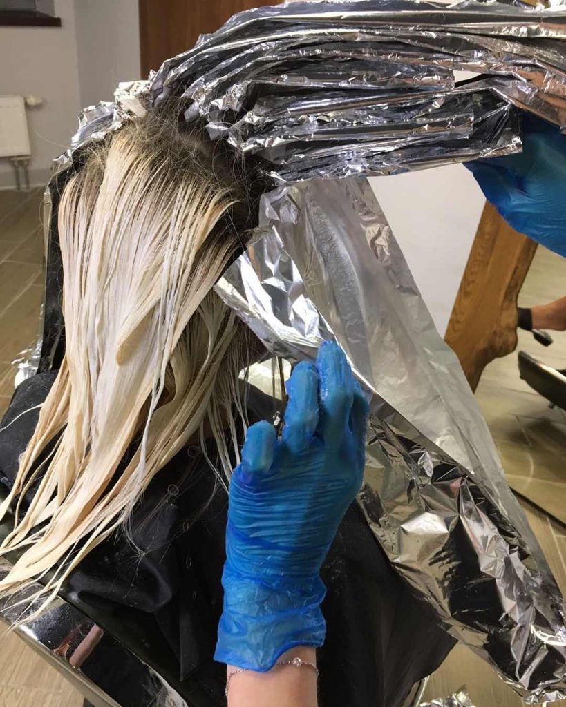 How much developer to use with hair dye 