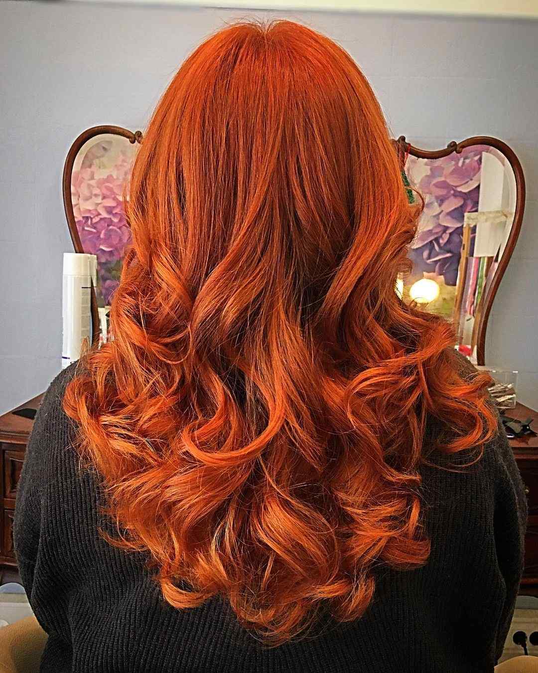 intense copper hair color