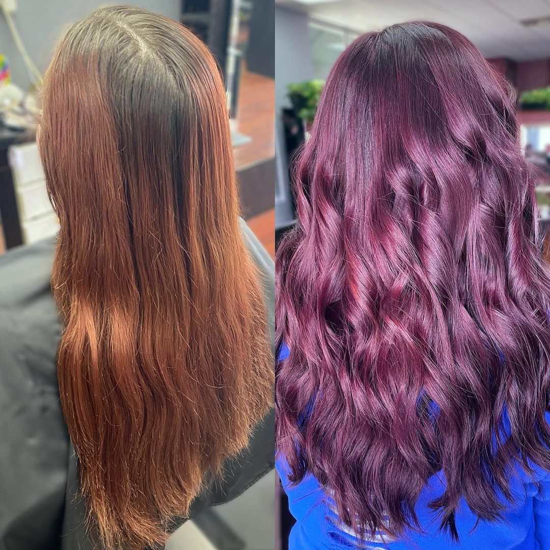  permanent burgundy hair dye