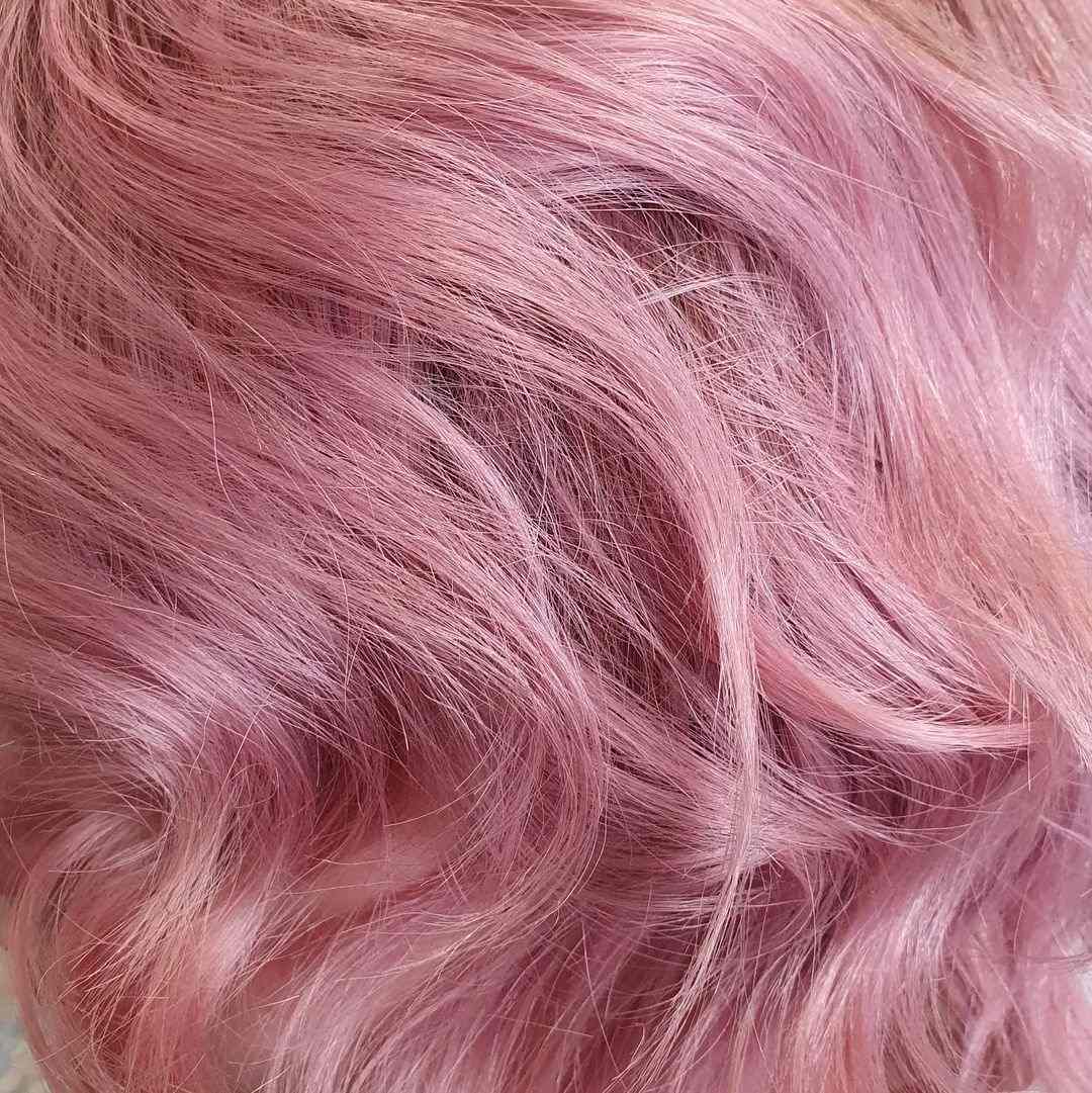 rose gold pink hair dye