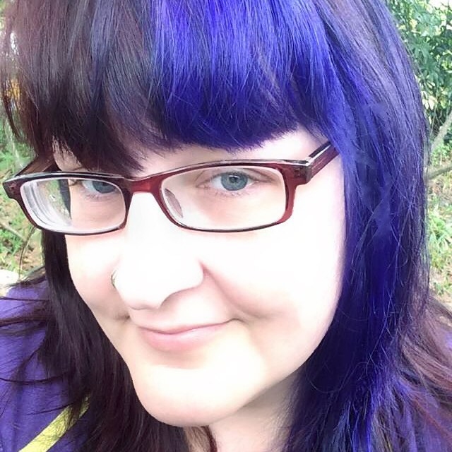 hair dyed using AGEbeautiful blue hair dye