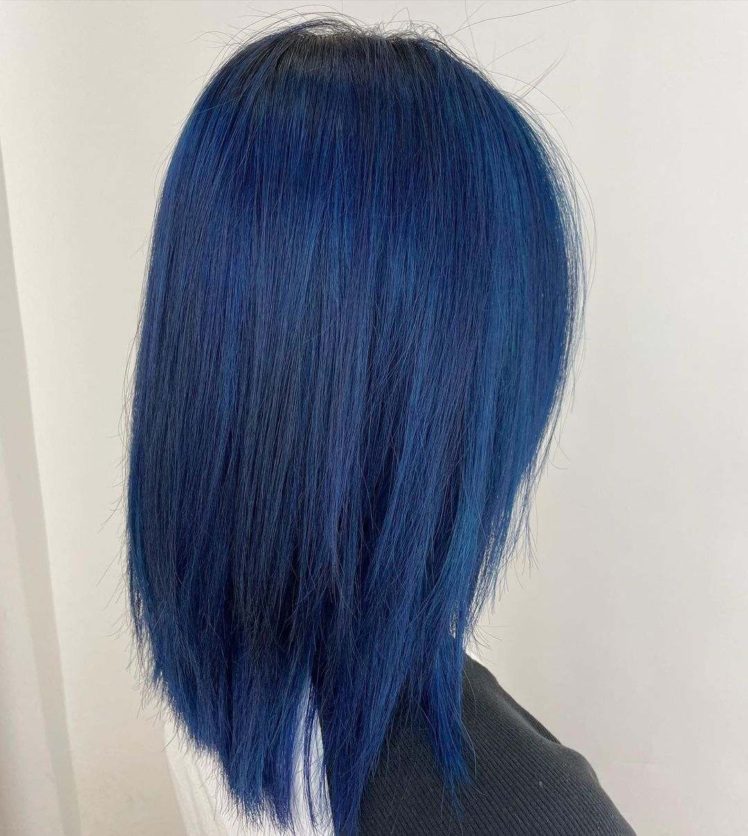 Midnight Dark Blue Hair Color