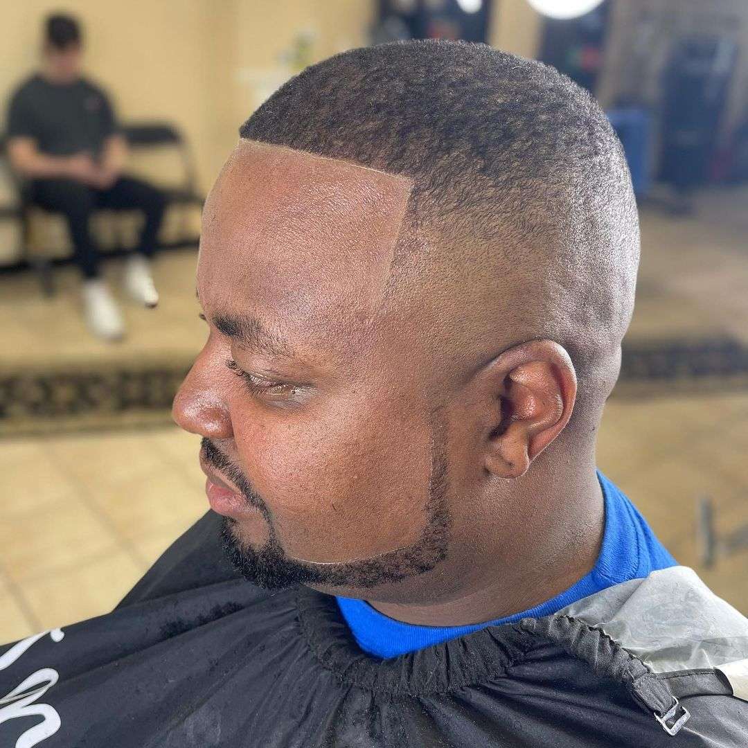 short high taper fade on black male