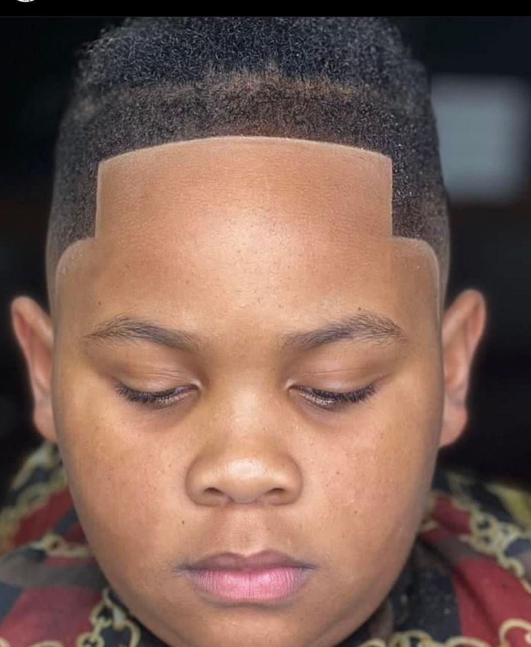 High Fade with Squared Hairline