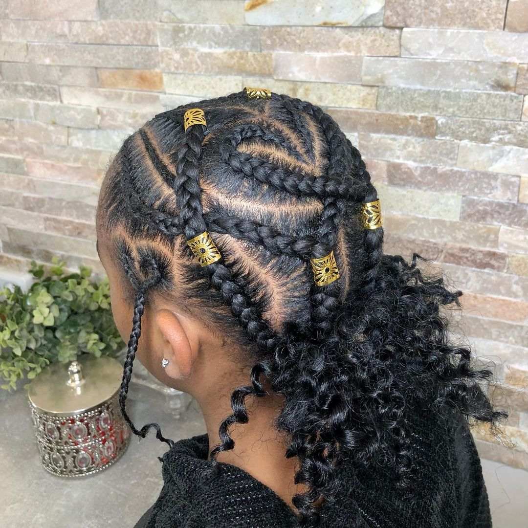 Passion braids with beads