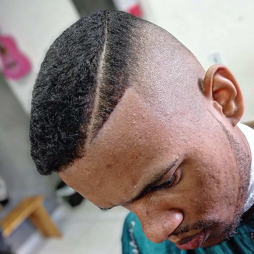 Skin Fade with Parting
