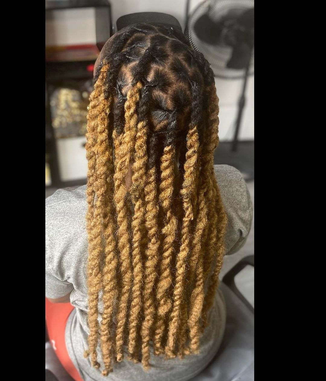 Blonde marley twists