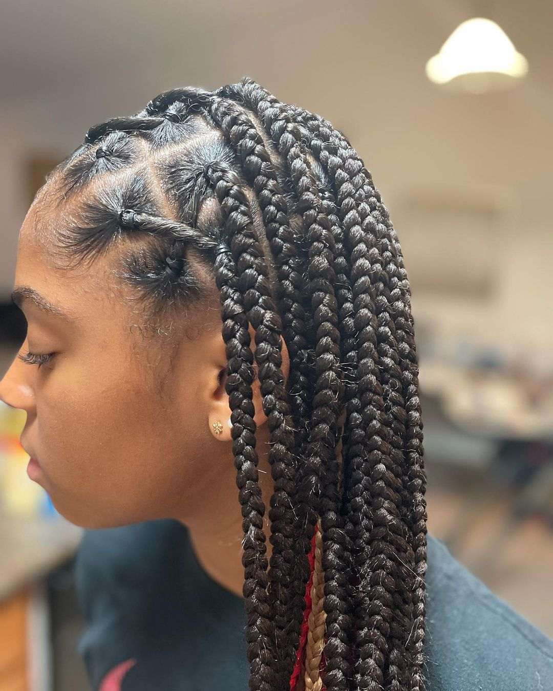 Braids with criss cross front