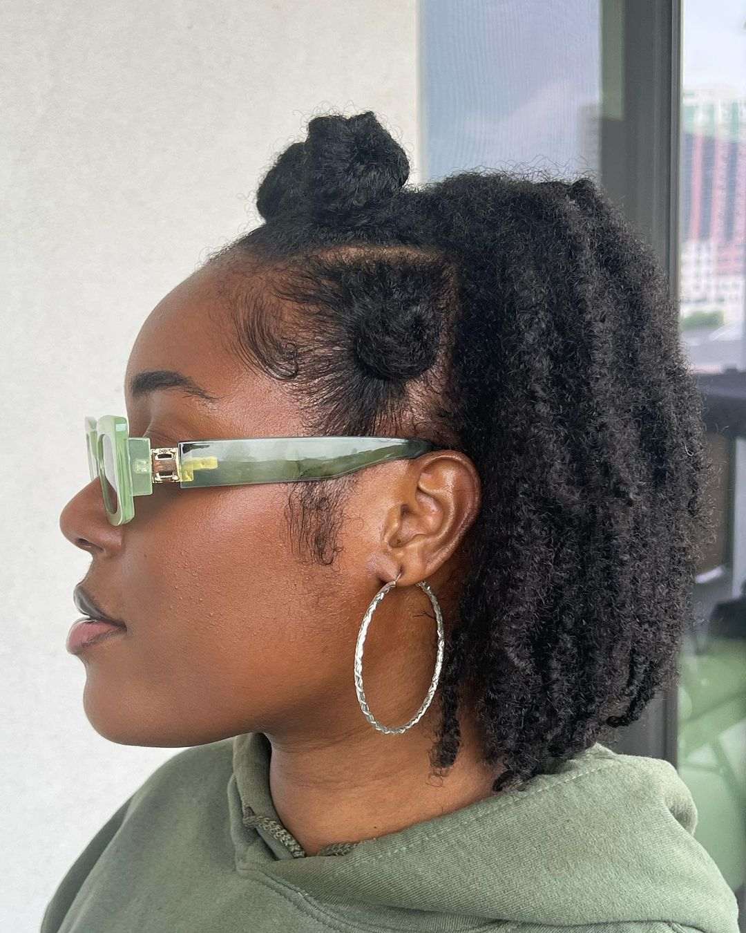 Bantu knots crown