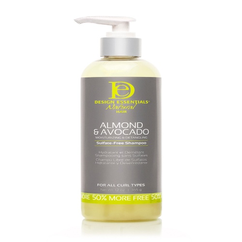 Design Essentials Natural Almond & Avocado Moisturizing & Detangling Sulfate-Free Shampoo