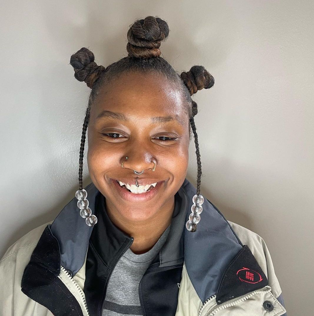 Large bantu knots
