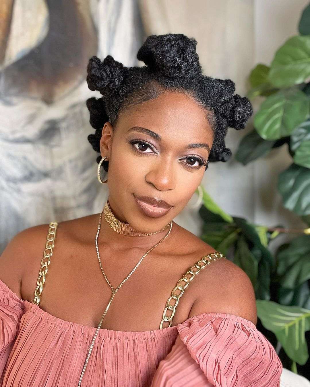 bantu knots hairstyles with weave
