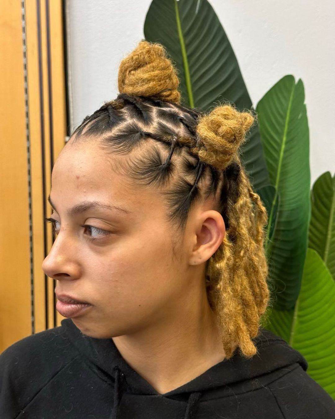 bantu knots hairstyles with weave