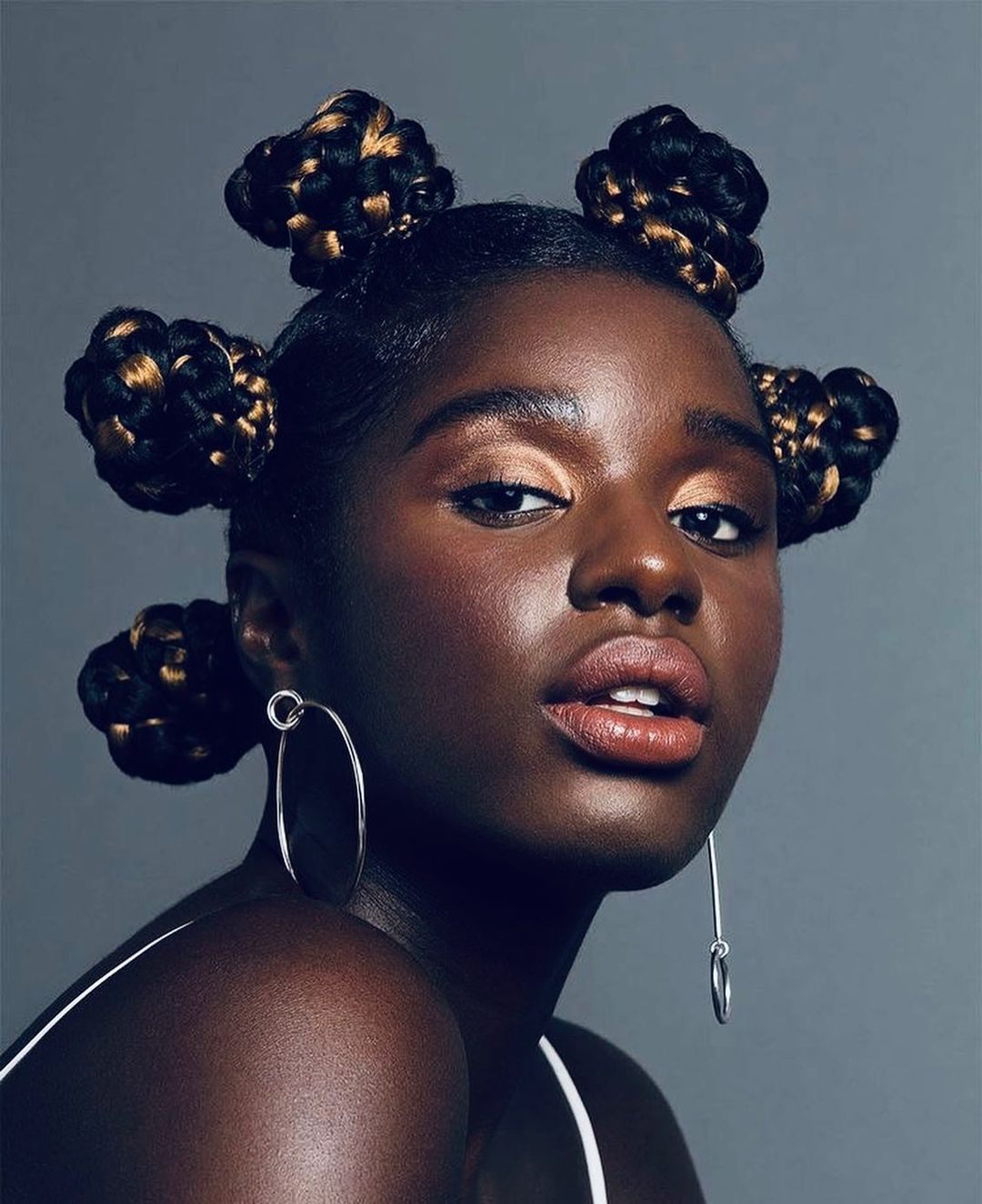 short hair bantu knots styles