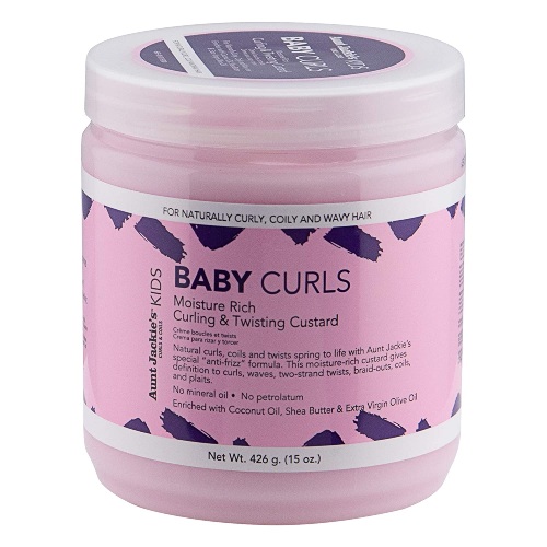 Aunt Jackie's Kids Baby Curls, Moisture Rich Curling and Twisting Custard