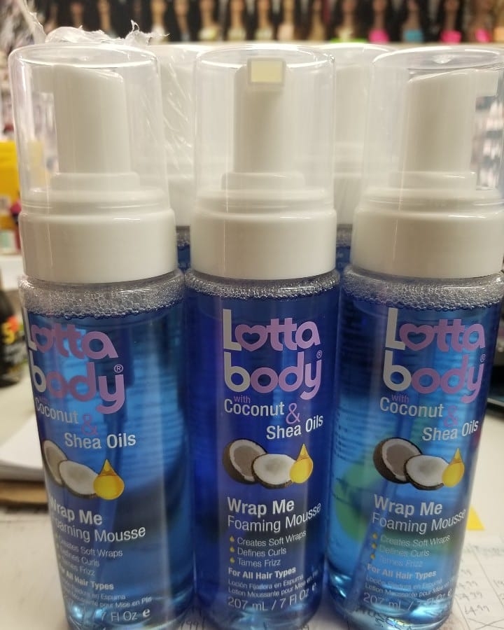 Coconut Oil and Shea Wrap Me Foaming Curl Mousse by Lotta Body