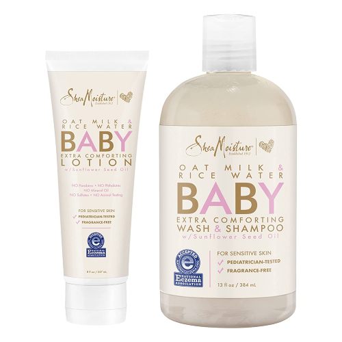 SheaMoisture Baby Wash and Shampoo, and Baby Lotion For Dry Skin and Sensitive Skin